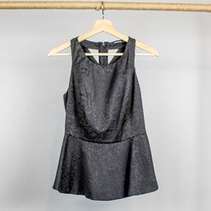 Ark & Co. Black Peplum Top